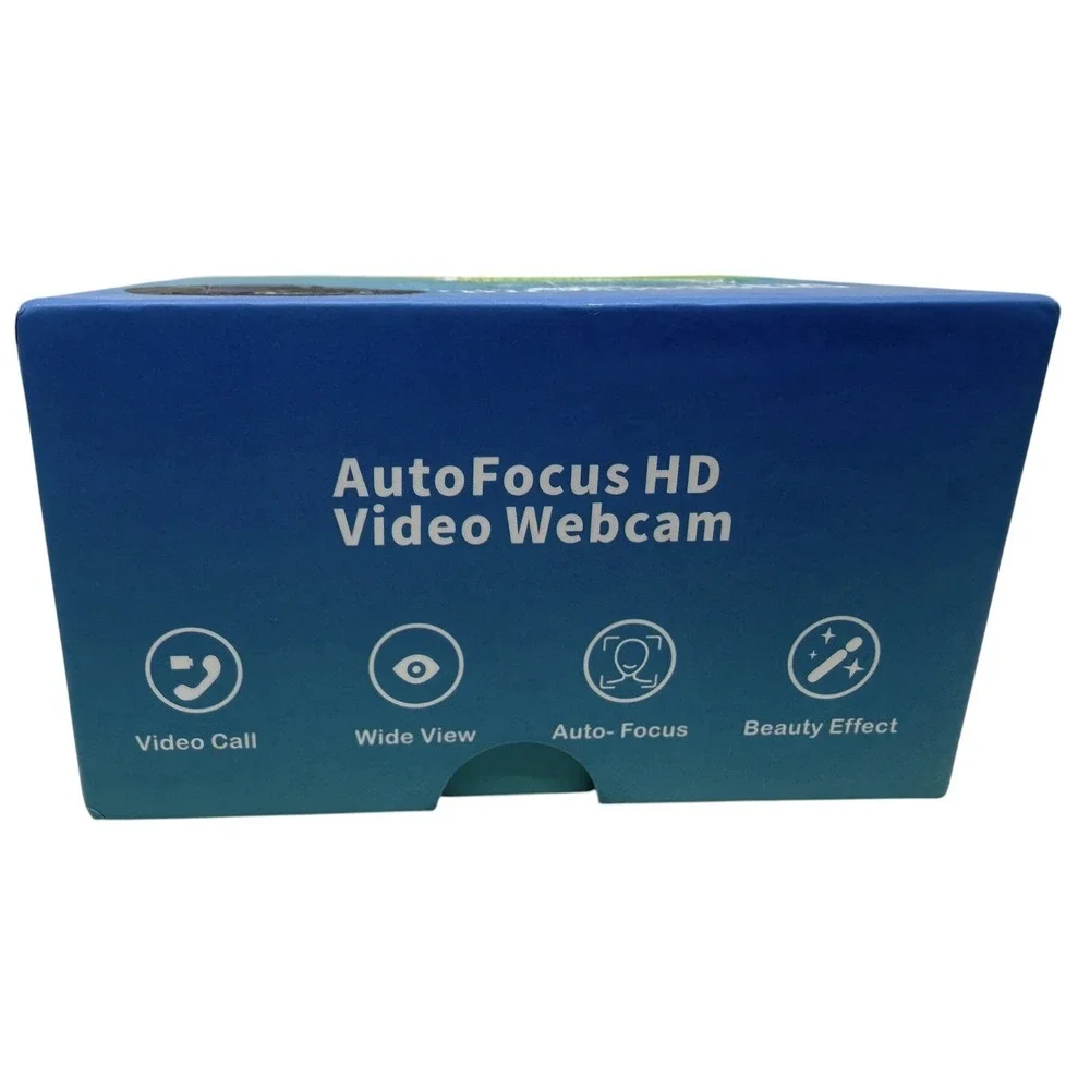 4K Auto Focus HD USB Webcam w/ Built-In Mic Privacy Cover Tripod Plug & Play